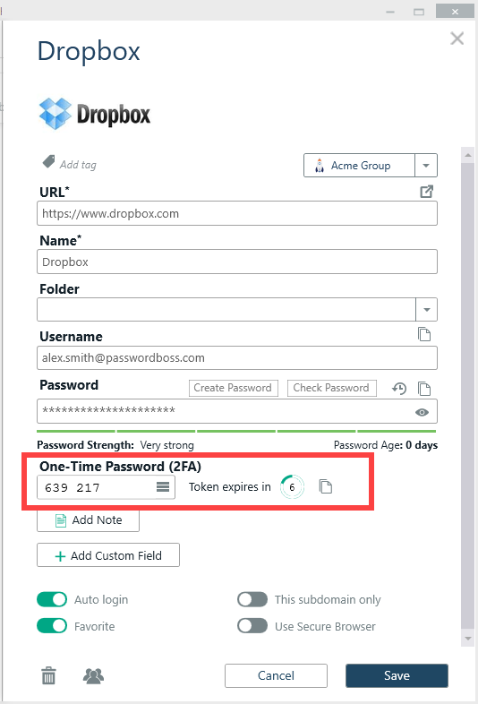 CyberFOX version 5 release built in 2FA authenticator