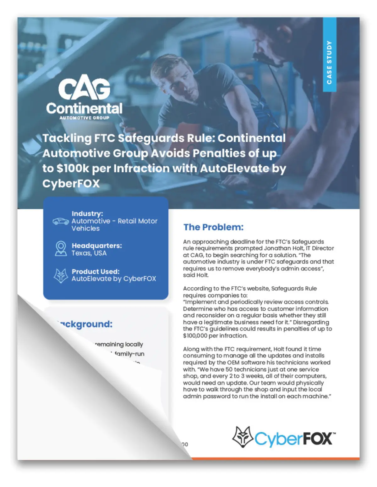 Cag Case Study Mockup Displayed On Tablet