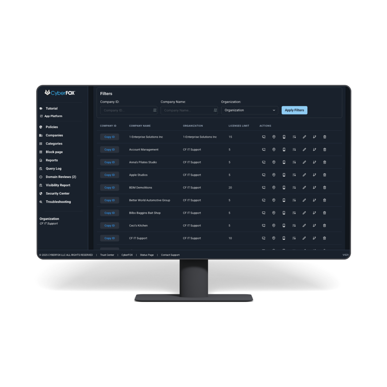 CyberFOX DNS Filtering