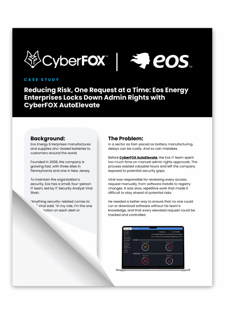 EOS Energy Case Study CyberFOX AutoElevate