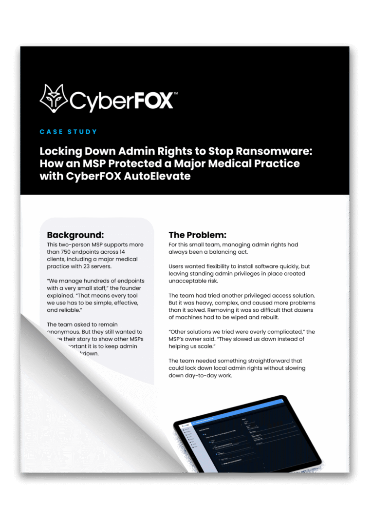 Anonymous Medical Malpractice CyberFOX AutoElevate Case Study