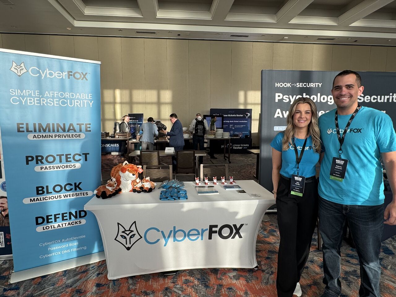 People representing CyberFOX from sales and events